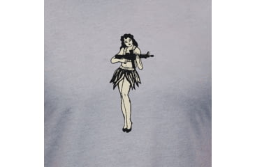 Image of Magpul MAG1117-041-L Hula Girl CVC Stone Gray Heather Cotton/Polyester Short Sl