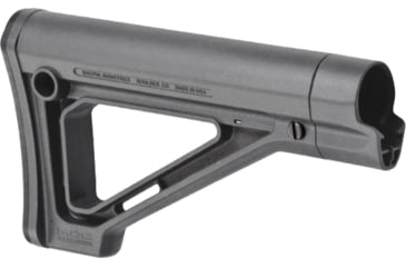 Image of Magpul Industries MOE Fixed Carbine Mil-Spec Stock, AR-10/AR-15/SR-25, 8.8 in, Grey, MAG480-GRY
