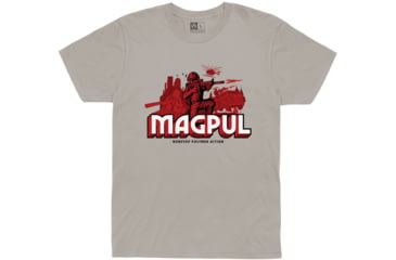 Image of Magpul Industries Nonstop Polymer Action T-Shirt - Men's, Silver, Medium, MAG1221-040-M