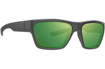 Image of Magpul Industries Pivot Shooting Glasses, Black Frame, Violet Lens/Green Mirror, MAG1128-1-001-4050