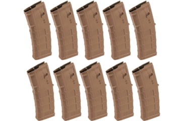 Image of Magpul Industries PMAG 10/30 AR/M4 GEN M3 Rifle Magazine, 10 Round, 5.56x45, Medium Cayote Tan, 10-pack