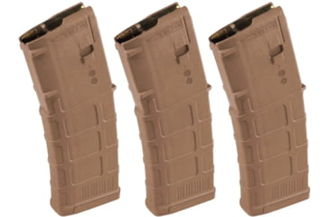 Image of Magpul Industries PMAG 10/30 AR/M4 GEN M3 Rifle Magazine, 10 Round, 5.56x45, Medium Cayote Tan, 3-pack
