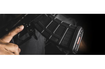 Image of Magpul Industries PMAG 20 AK/AKM MOE, AK-47, 7.62x39mm, 20 Round Rifle Magazine, Black, 1 Pack, MAG658-BLK-20RD