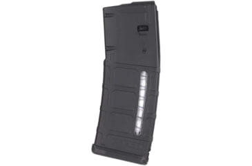 Image of Magpul Industries PMAG 30 Gen M2 MOE Window, AR-15/M4, 5.56x45, 30 Round Rifle Magazine, Black, 1 Pack, NSN MAG570-BLK 1005-01-576-5164, MAG570-BLK-30RD