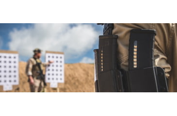 Image of Magpul Industries PMAG 30 Gen M2 MOE Window, AR-15/M4, 5.56x45, 30 Round Rifle Magazine, Black, 1 Pack, NSN MAG570-BLK 1005-01-576-5164, MAG570-BLK-30RD