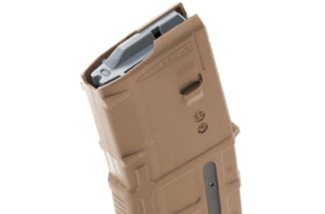Image of Magpul Industries PMAG 30 Gen M3 Window AR-15/M4 5.56x45 NATO/.223 Remington, 30 Round Rifle Magazine, Medium Coyote Tan 1 Pack, NSN MAG556-MCT 1005-01-659-7086, MAG556-MCT-30RD