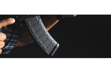 Image of Magpul Industries PMAG 30 MOE, AK-47, 5.45x39mm, 30 Round Rifle Magazine, Black, 1 Pack, MAG673-BLK-30RD