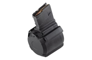 Image of Magpul Industries PMAG D-50 LR/SR Gen M3, AR-308, 7.62x51 NATO, 50 Round Rifle Magazine, Black, 1 Pack, MAG993-BLK-50RD
