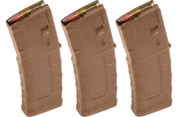 Image of Magpul Industries PMAG GEN M3 AR-15 .300 Blackout 30 Round Rifle Magazine, Medium Coyote Tan, 3-Pack
