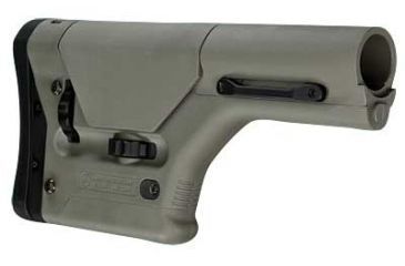 Image of Magpul Industries Precision Rifle/Sniper Stock, Fits AR-10, Fully Adjustable, Foliage Green MPIMAG308FOL