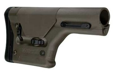 Image of Magpul Industries Precision Rifle/Sniper Stock, Fits AR-10, Fully Adjustable, Olive Drab MPIMAG308OD