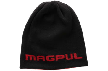 Image of Magpul Industries Reversible Icon Beanie -Men's, Black/Red, One Size, MAG1299-003