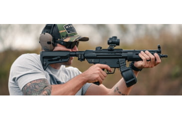 Image of Magpul Industries Rift Shooting Glasses, Black Frame, Gray Lens, MAG1126-0-001-1100
