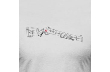 Image of Magpul Industries SGA Blueprint T-Shirt - Mens, Stone Gray Heather, Cotton/Polyester, Short Sleeve, Small, MAG1278-041-S