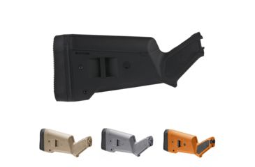 Image of Magpul Industries SGA Shotgun Stock for Mossberg 500/590/590A1, Black, Flat Dark Earth, Grey, Orange