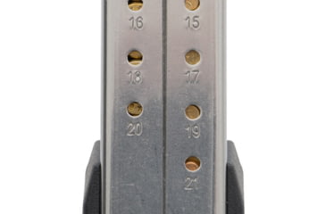 Image of Magpul Industries SIG P320 9mm 21 Rounds Stainless Steel/Polymer Pistol Magazine, Silver/Black, MAG1465-SST