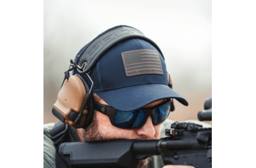 Image of Magpul Industries Standard Leather Patch Trucker Hat, Navy, One Size, MAG1212-410
