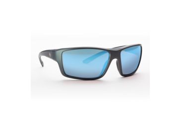 Image of Magpul Industries Summit Sunglasses w/Polycarbonate Lens, Matte Gray Frame, Rose Lens w/ Blue Lens Mirror, P 250-028-025