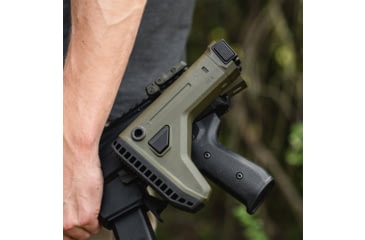 Image of Magpul Industries Universal Carbine Stock, Fits 1913 Picatinny Rail, Side Folding, Adjustable Length of Pull, Matte Finish