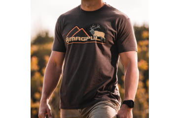Image of Magpul Industries Wapiti Short Sleeve Shirt - Mens, Brown Heather, Small, MAG1234-203-S