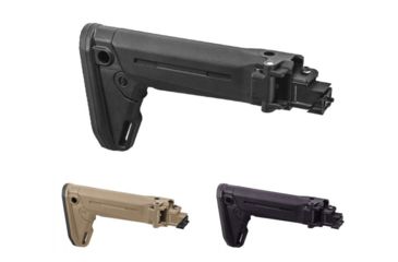 Image of Magpul Industries Zhukov-S Folding Collapsible Stock, AK47/AK74, Black, Flat Dark Earth, Plum
