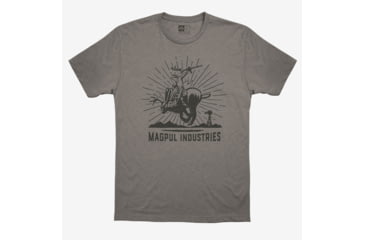 Image of Magpul Industries Jackalope Rodeo CVC T-Shirt, 2XL, Stone Gray, MAG1173-039-2XL