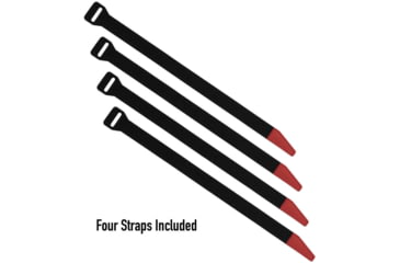 Image of Magpul MAG1442-BLK DAKA Gear Straps Black/Red 12 Long 4 Pack
