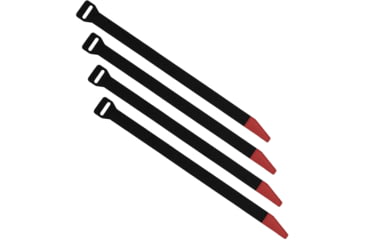 Image of Magpul MAG1442-BLK DAKA Gear Straps Black/Red 12 Long 4 Pack