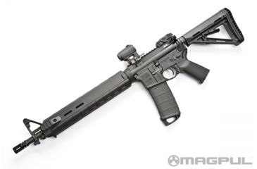 Image of Magpul Industries MAG418/419/440 MOE AR-15 Handguard, Rifle Length, 12.57 inch, Black, MAG419BLK