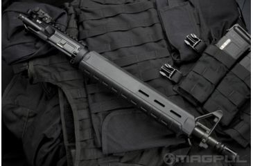 Image of Magpul Industries MAG418/419/440 MOE AR-15 Handguard, Rifle Length, 12.57 inch, Black, MAG419BLK