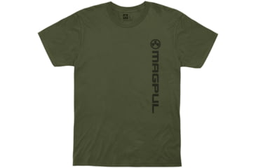Image of Magpul Vertical Logo Cotton T-Shirt - Men's, Olive Drab, 2XL, MAG1113-316-2X
