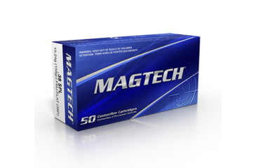 Image of Magtech 38 Special 158 Grain Full Metal Jacket Flat Brass Cased Pistol Ammo, 50 Rounds, 38P