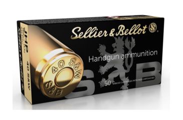Image of Sellier &amp; Bellot 40 S&amp;W 180 Grain Jacketed Hollow Point Pistol Ammo, 50 Rounds, SB40C
