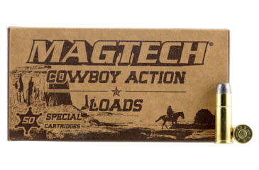 Image of Magtech 44-40 Win 225 Grain Cowboy Action Lead Flat Nose Brass Cased Rifle Ammo, 50 Rounds, 4440B