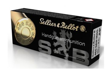 Image of Sellier &amp; Bellot 460 S&amp;W Mag 255 Grain Jacketed Hollow Point Pistol Ammo, 20 Rounds, SB460B