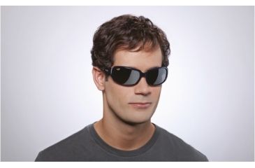 Image of Maui Jim Mahi Mahi Sunglasses w/ Blue Frame and Neutral Grey Lenses - 231-03, On Model