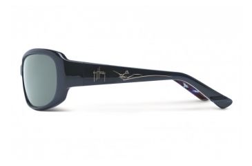 Image of Maui Jim Mahi Mahi Sunglasses w/ Blue Frame and Neutral Grey Lenses - 231-03, Side View