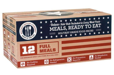 Image of Major Outdoors MRE Deluxe 12 Meals, Entree/Side Dish, 09-2037000000