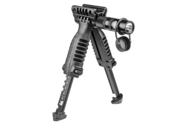 Image of FAB Defense Vertical Foregrip &amp; Bipod w/ Integral Mount for Tactical Light, Black, PodSLB