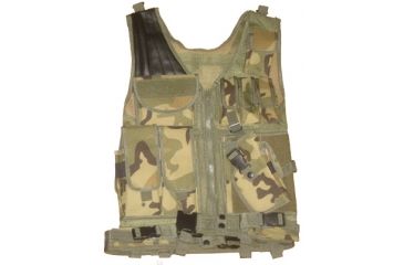 Image of Global Military Gear Woodland Camo Tactical Vest