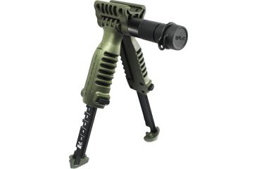 Image of FAB Defense Vertical Foregrip &amp; Bipod w/ Integral Mount for Tactical Light, OD Green, PodSLOD