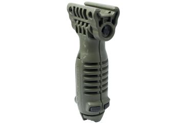 Image of FAB Defense Vertical Fore Grip and Incorporated Bipod - OD Green