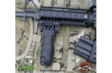 Image of FAB Defense Gen-II Vertical Foregrip w/ Integrated Adjustable QR Bipod, Black, FX-TPODG2QR