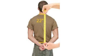 Image of sizing male for backpack