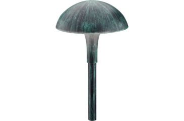 Image of Malibu 11 Watt Cast Metal Mushroom Style Outdoor Light,Green 8304-9105-01