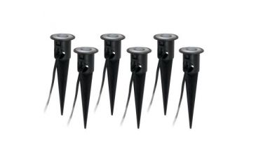 Image of Malibu LED Low Voltage Cast Aluminum Deck Lights 6pk,Black 8401-2430-06