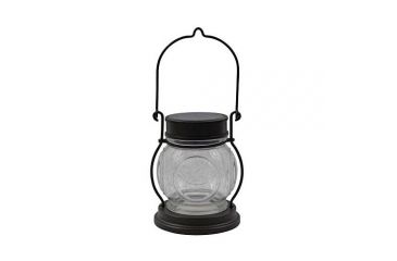 Image of Malibu LED Solar Porthole Landscape Table Top Lantern Light, Bronze 8522-4504-01