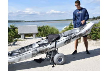 Image of Malone Auto Racks ClipperTRX-S Deluxe Kayak/Canoe Cart, Balloon Beach Tires, MPG522-S