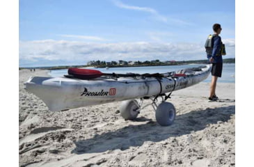 Image of Malone Auto Racks ClipperTRX-S Deluxe Kayak/Canoe Cart, Balloon Beach Tires, MPG522-S