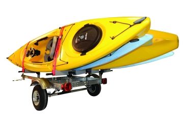 Image of Malone Auto Racks XtraLight 4 Kayak Package, 1 Stacker and 4 Sets Foam Blocks, MPG526G-L